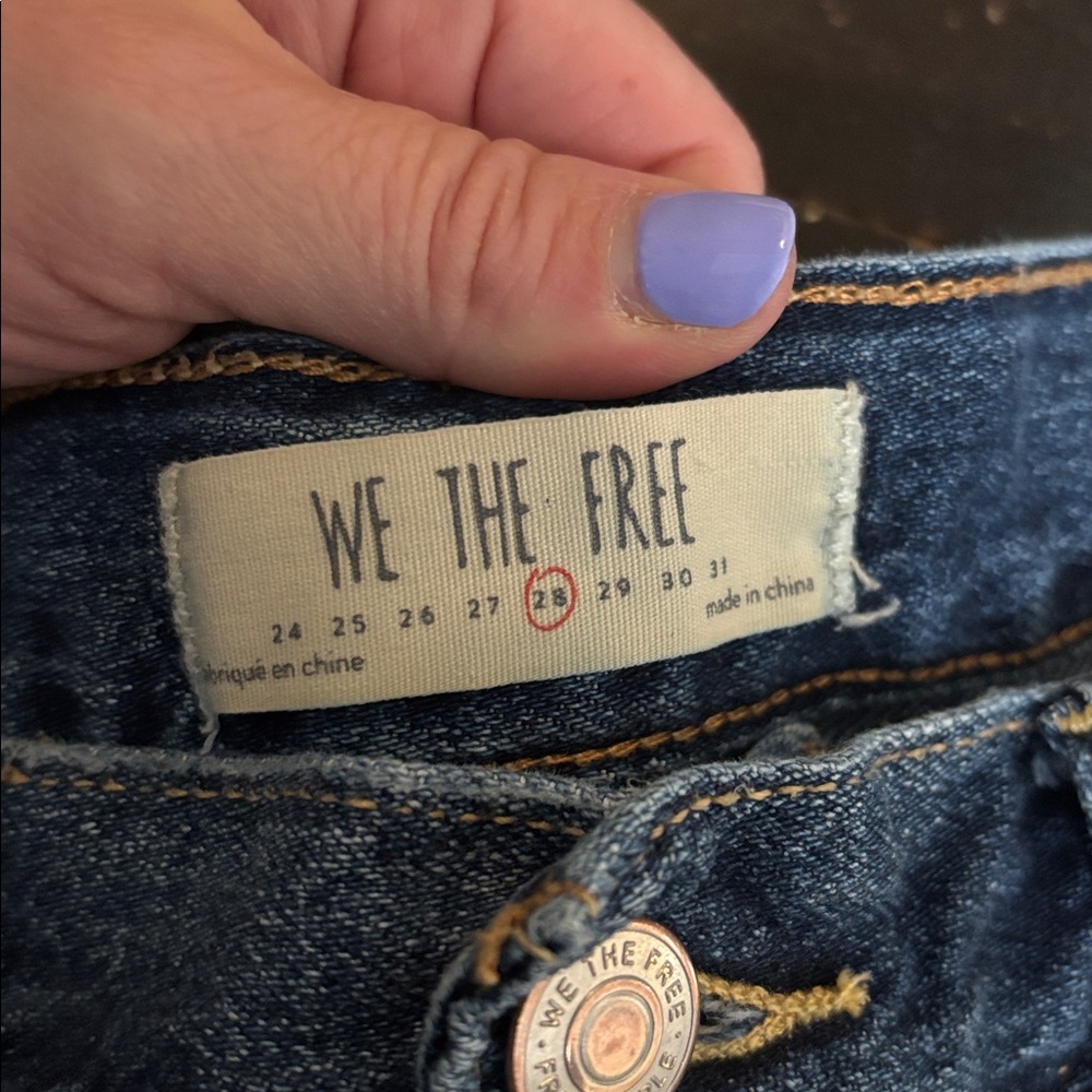 We The Free Distressed Denim Shorts - Picture 3 of 8